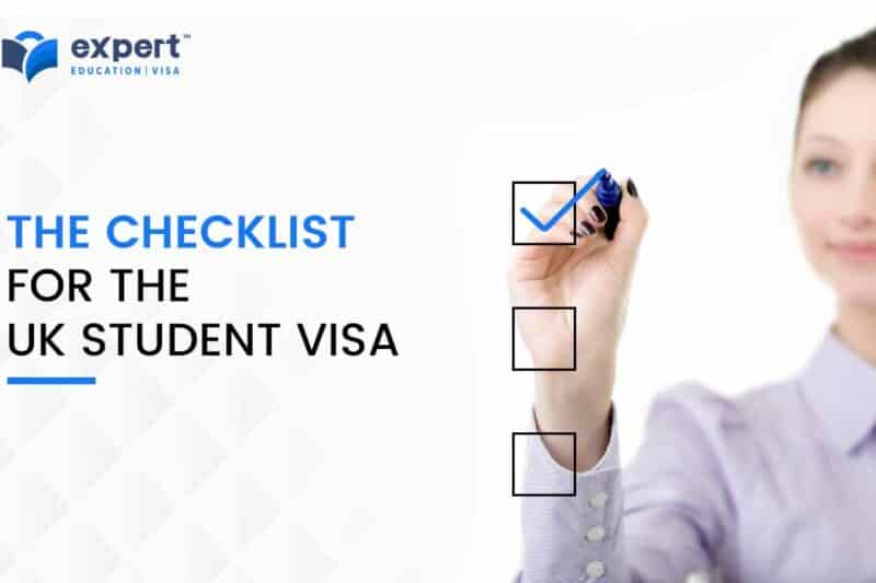 a young woman checking the boxes with a blue marker