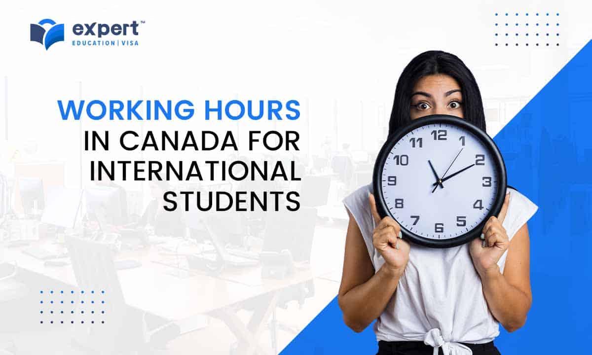 young student standing with a wall clock in her hand