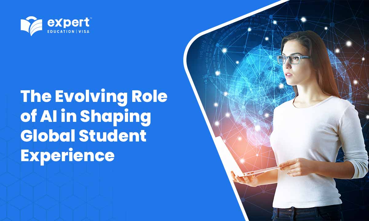 student with laptop AI