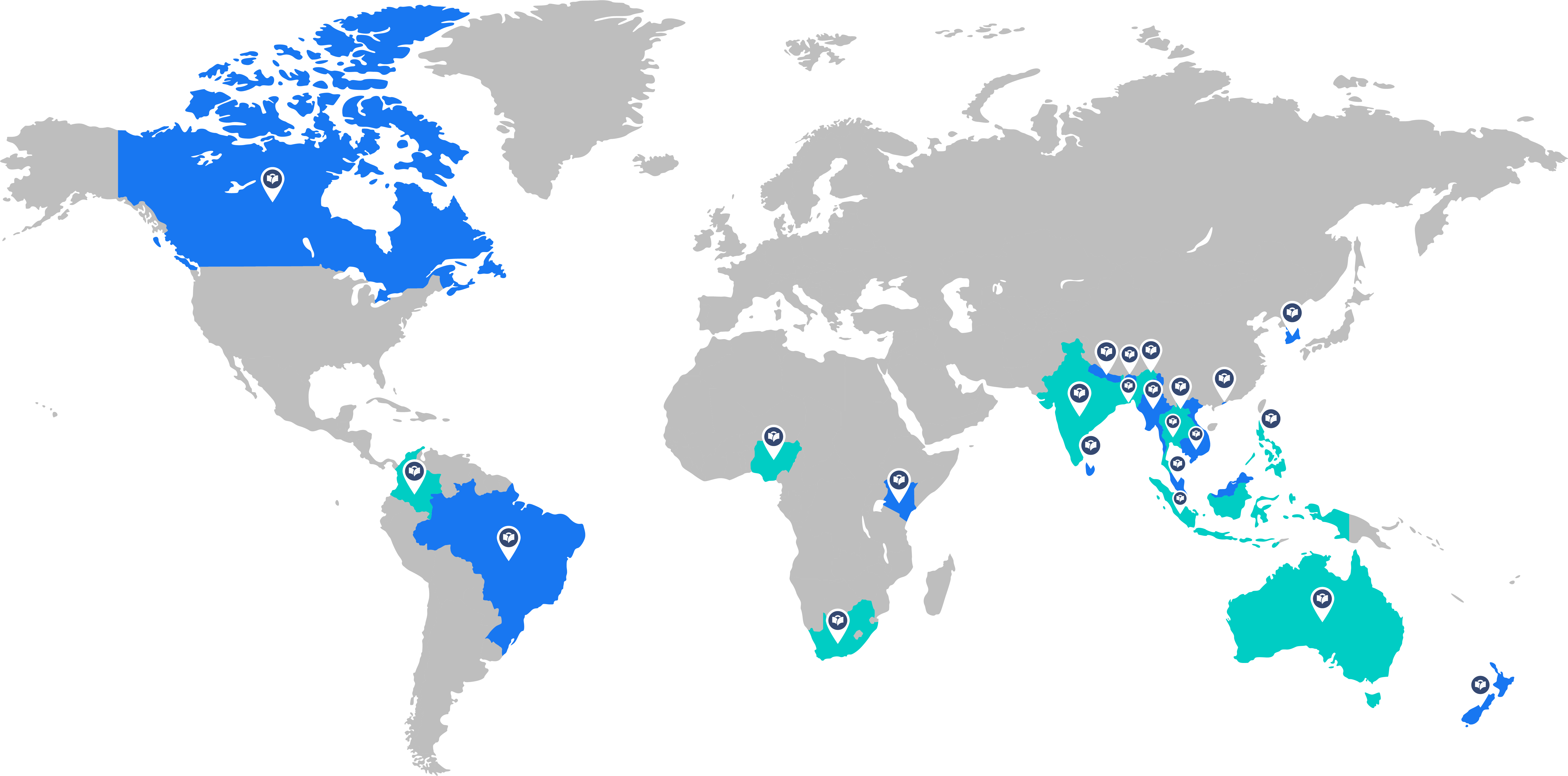 EEVS Global Branches Map