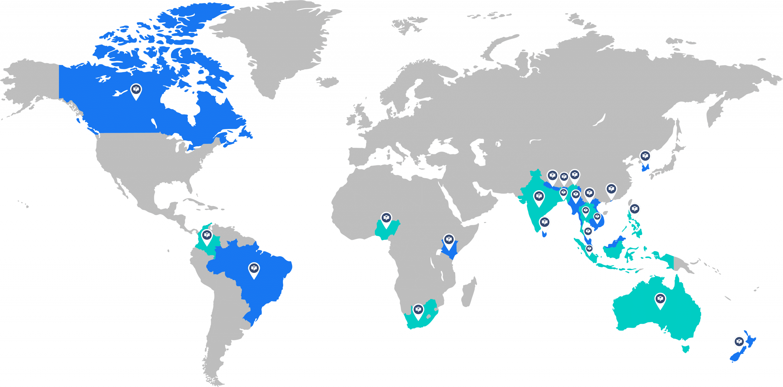EEVS Global Branches Map