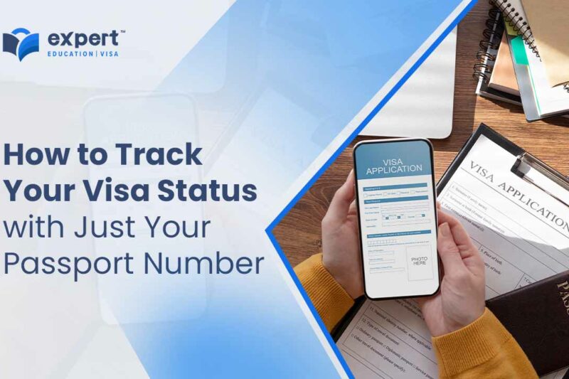 visa application on the phone screen as well as paper