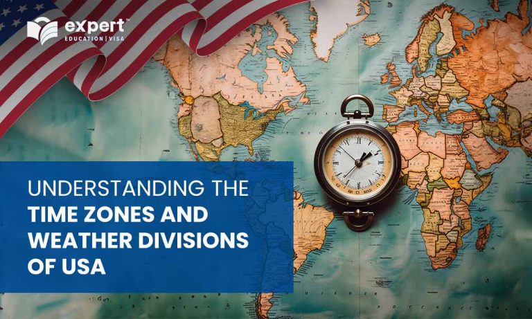 Time/place Weather Understanding the time zones and weather divisions of USA
